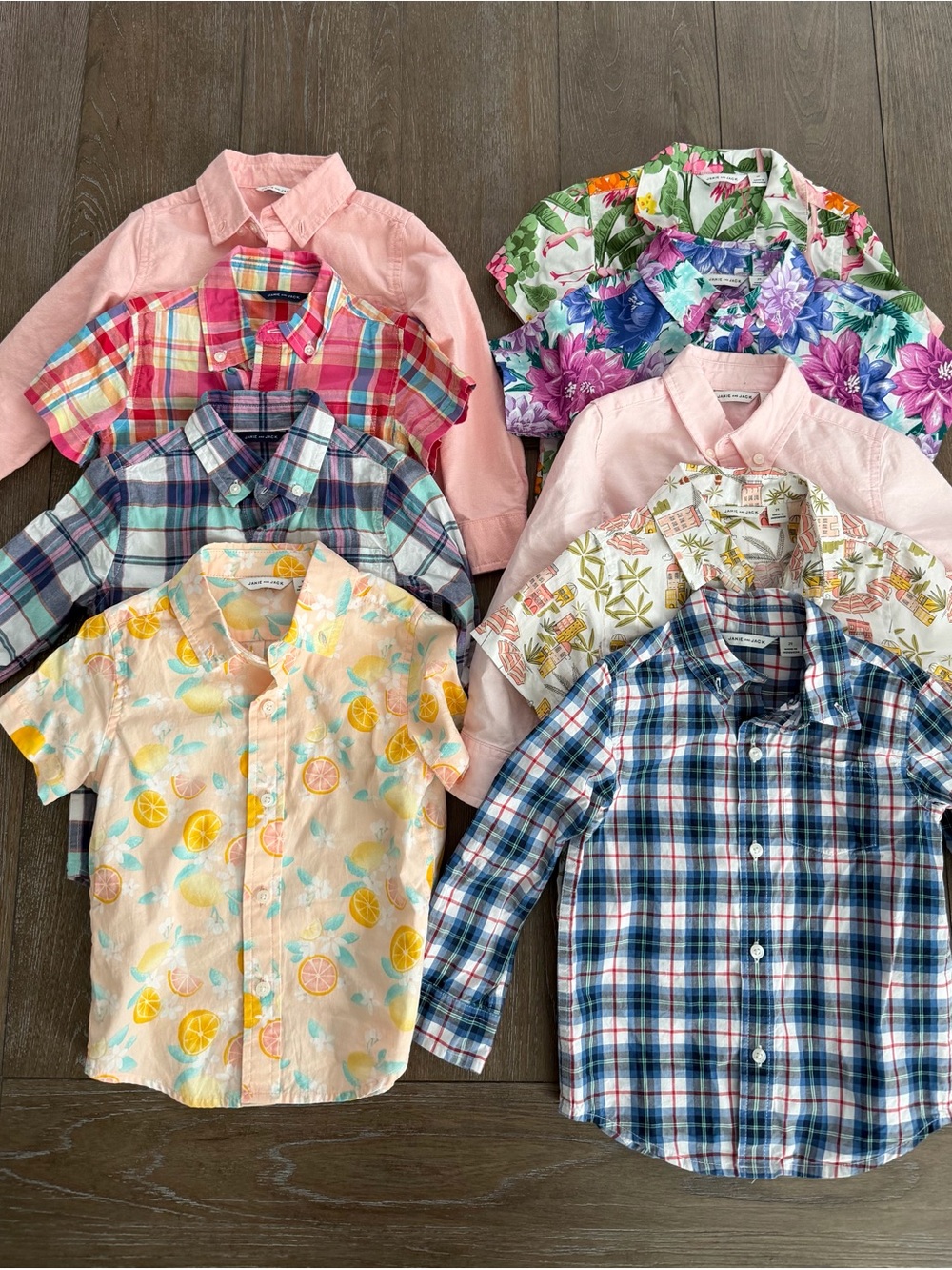 Janie and Jack Button-Down Shirts - Nine Shirts - 2T